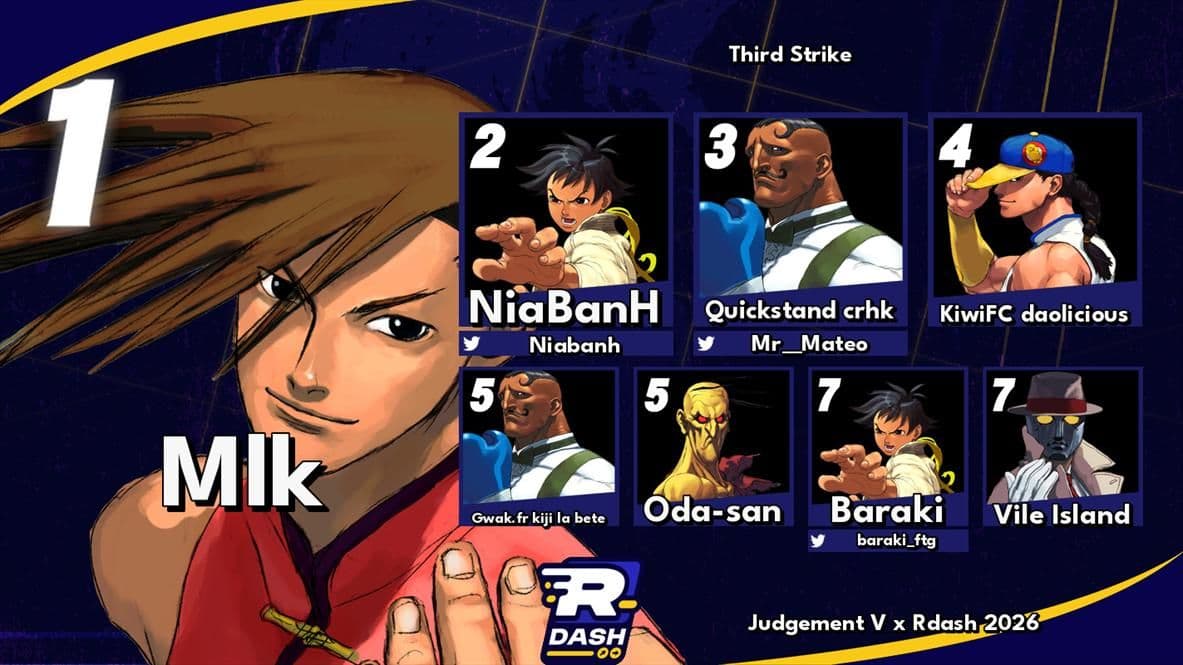Top 8 Street Fighter III: Third Strike — solo — Judgement V x Ranking Battle Mars 2026